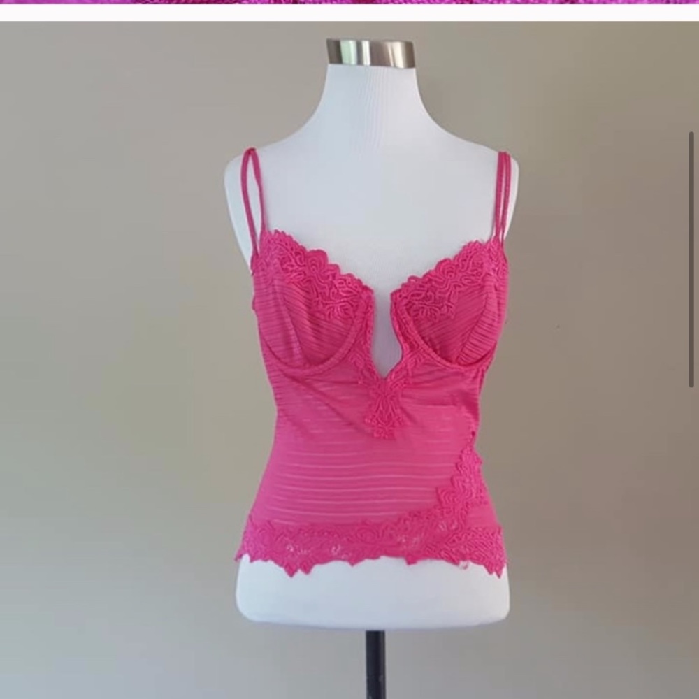 Longline Underwire Hot Pink Bra Sophie B Large